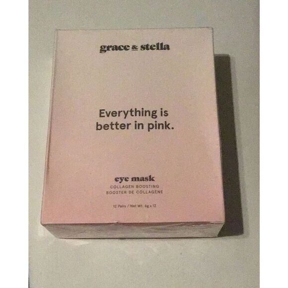 Brand New in Box Sealed~Grace & Stella Eye Mask/Collagen Boosting - Picture 1 of 2